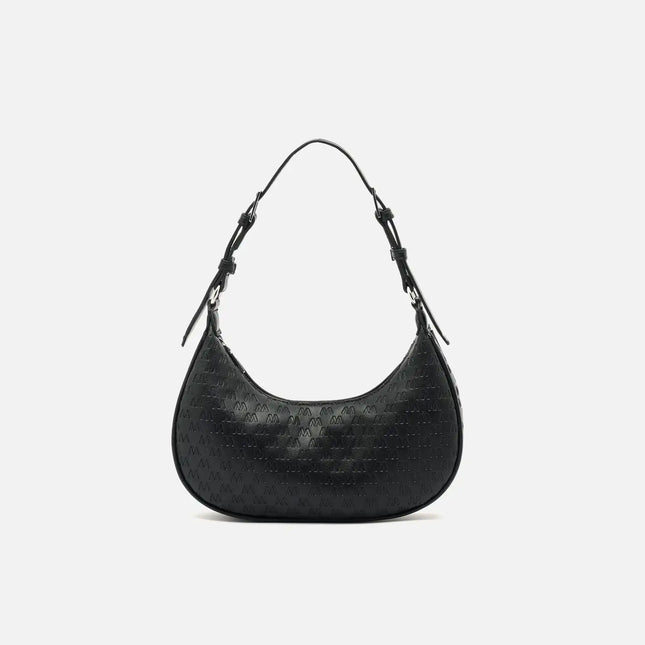 Borsa a tracolla piccola Misako Misra con manico regolabile e stampa monogramma Borse da donna