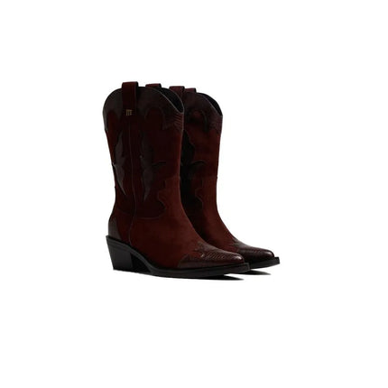 Women's heeled boots mustang 55973 moka
