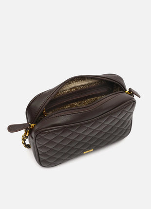 Borsa a tracolla imbottita Misako Cacao Borse da donna