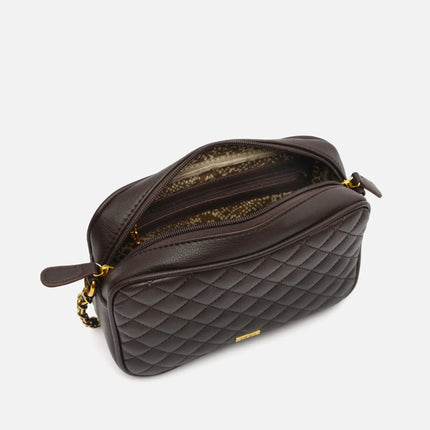 Borsa a tracolla imbottita Misako Cacao Borse da donna
