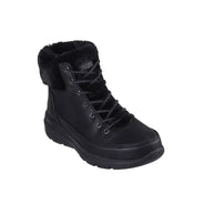 Skechers wonderland women's flat boots black-black