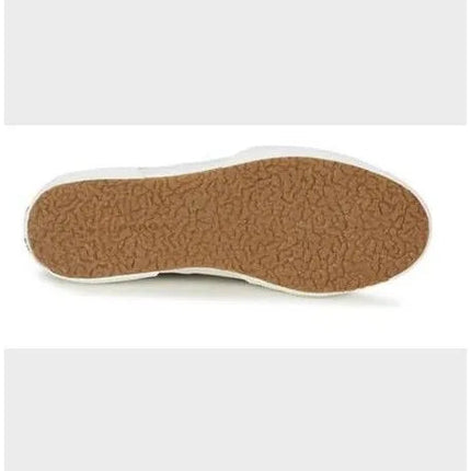 Superga Military Green Sneakers for Women and Men, durable canvas upper, breathable cotton, and vulcanized rubber sole, ideal for casual wear and outdoor activities, comfortable women's shoes. PlatiNum