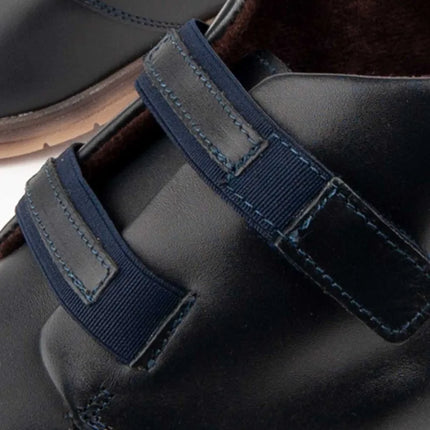Leather ankle boot with wedge for women. Akilav puriskin 104905