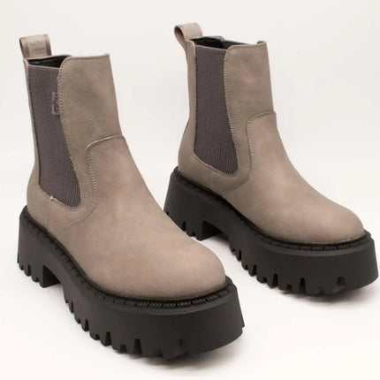 Buffalo boot b25000127 aspen chelsea vegan gray for women