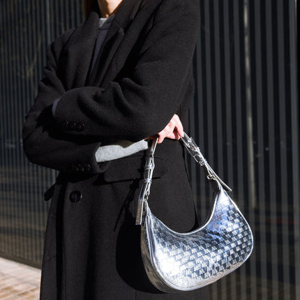 Borsa a tracolla piccola Misako Misra con manico regolabile e stampa monogramma Borse da donna