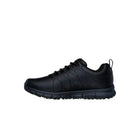 Skechers Nampa Beja Women's Sneakers in Black, comfortable lace-up footwear with a non-slip platform sole, perfect for casual wear and outdoor activities. PlatiNum