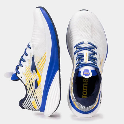 Joma Super Cross 2402 White Training Shoes designed for cross training, featuring a breathable upper, advanced traction sole, and balanced cushioning for optimal performance. Perfect running shoes for intense workouts. PlatiNum