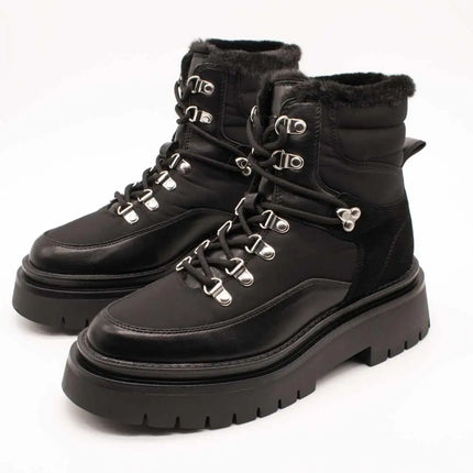 Pepe jeans ankle boot pls50498-999 queen ice black for women
