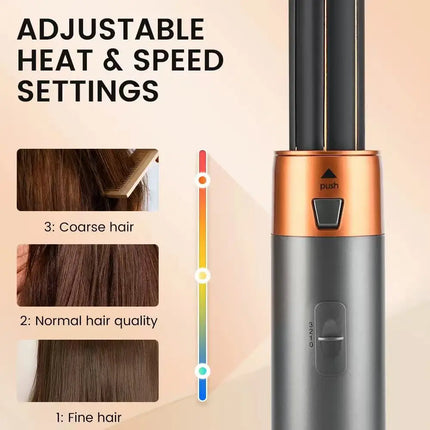 5 in 1 hair dryer with hot air brush, one-step dryer with interchangeable heads and rotating brush, anti-frizz ionic technology, 3 speeds + cold air function, professional styling for drying, straightening, volumizing