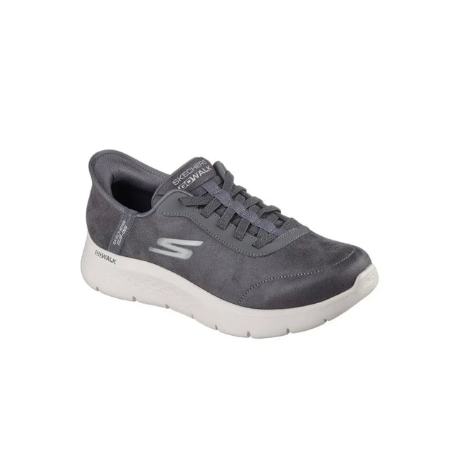 Skechers Go Walk Flex-mali Sneakers for Women, lightweight and comfortable grey design with flexible sole, ideal for casual wear and all-day comfort. PlatiNum