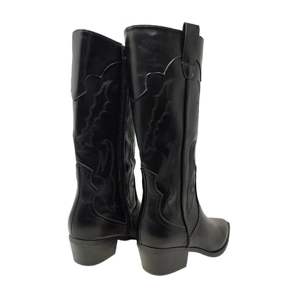 Women's high top country boots – fine toe & comfortable heel. Hd brand.