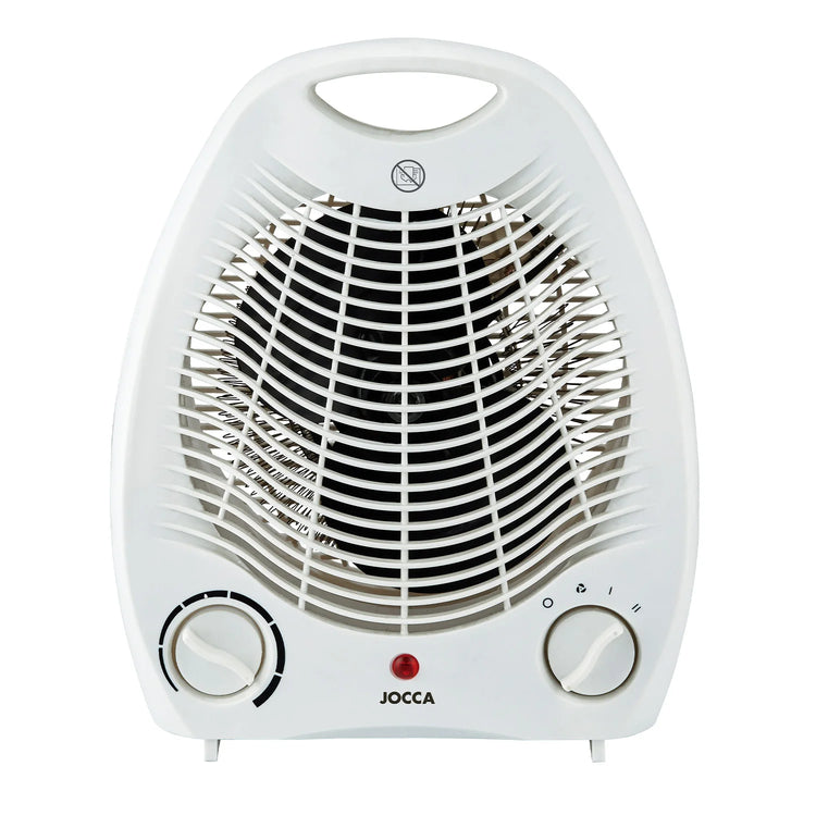 Jocca electric heater, portable, compact size, with 2 speeds of heat function, fan function, ambient temperature regulator and 2000w of power