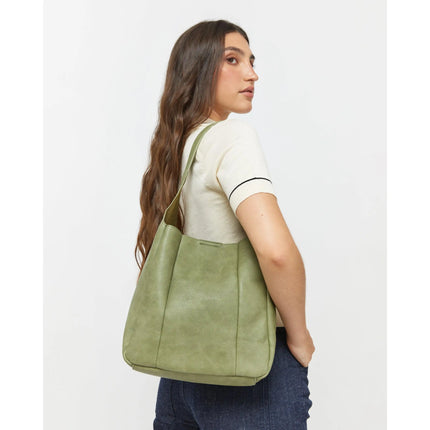 Borsa hobo media Misako Giselina con beauty case interno rimovibile - Borse da donna