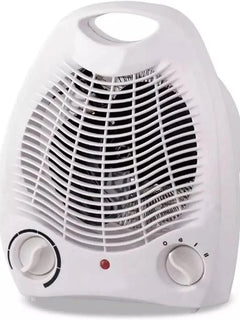 Electric heater 1000/2000W, MB Portable Lightweight Energy-Efficient Heater with Adjustable Thermostat and Anti-Tip Protection, perfect for bathroom use with fan function for natural or heated air.