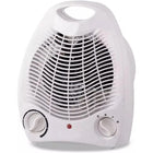 Electric heater 1000/2000W, MB Portable Lightweight Energy-Efficient Heater with Adjustable Thermostat and Anti-Tip Protection, perfect for bathroom use with fan function for natural or heated air.