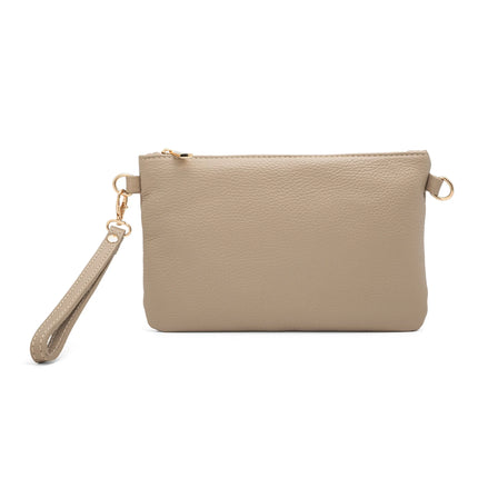 Pochette da Donna in Vera Pelle Made in Italy Mini Borsa a Mano con Tracolla e Bracciale - Mya di Mauro Pelletteria