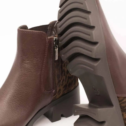 24hrs ankle boot 26984 combi lebrown for women