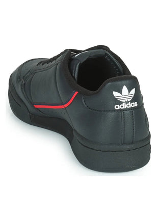 Adidas continental 80 vegan - low-top sneakers for women and men in black - black adidas sneakers for walking and daily use for adults and juniors PlatiNum