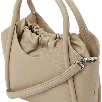KARL LAGERFELD Mini Tote Bag K/Autograph con toppa beige