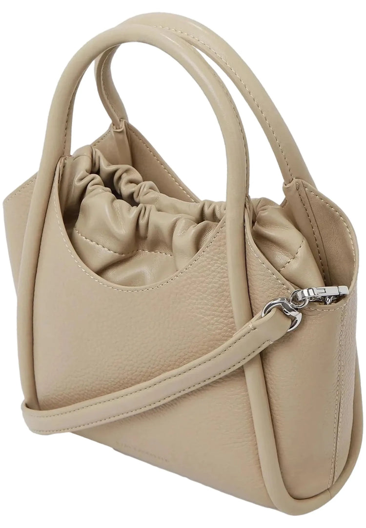 KARL LAGERFELD Mini Tote Bag K/Autograph con toppa beige