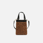 Borsa a mano Samira con stampa animalier piccola e tracolla ED rimovibile. Tasca per il denaro Misako