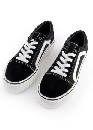ANDY-Z AZ2001 Black Canvas Sneakers for Women, Lace-up Closure, Comfortable Thick Sole, Textile Material, Ideal Footwear for Casual and Outdoor Use, Perfect for Spring and Autumn, Versatile Women's Shoes. PlatiNum