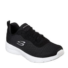 SKECHERS 12964 Sneakers for Women in Black - Comfortable design with lightweight cushioned sole, perfect for walking, featuring slip-on style and flexible interior for all-day comfort. PlatiNum