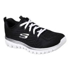 Skechers Graceful Get Connected - Women's sneakers for casual wear featuring breathable Skech Knit upper, Memory Foam insole for comfort, and lightweight flexible sole, ideal for daily activities. PlatiNum