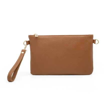 Pochette da Donna in Vera Pelle Made in Italy Mini Borsa a Mano con Tracolla e Bracciale - Mya di Mauro Pelletteria
