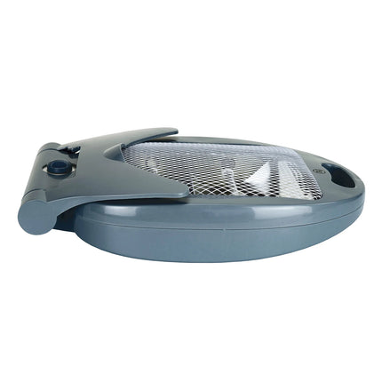 Halogen electric heater Jocca with quartz bars, ideal for small rooms like offices, bathrooms, or kitchens; 800W power, compact, foldable design, and includes safety features like a tip-over switch and a safety grid.