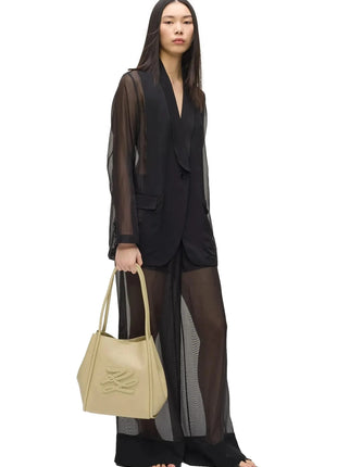 Borsa Tote Media KARL LAGERFELD con Patch K/Autograph Colore Beige