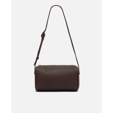 Mini Luma Borsa a Spalla Nera: Compatta e Leggera per l'Uso Quotidiano, Design Moderno di 10x10x20 cm, Esterno in Poliuretano, Interno in Poliestere, Ideale per Look Urbani