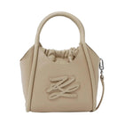 KARL LAGERFELD Mini Tote Bag K/Autograph con toppa beige