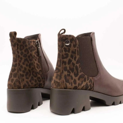 24hrs ankle boot 26984 combi lebrown for women