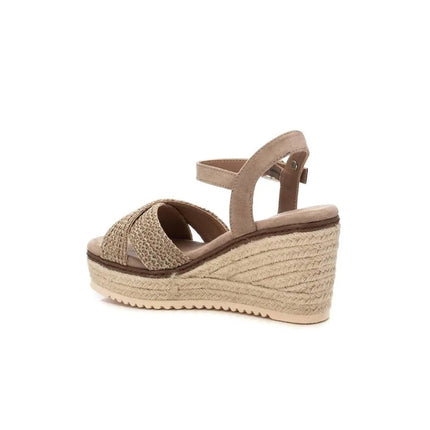 Refresh esparto wedges 172650   Taupe woman PlatiNum