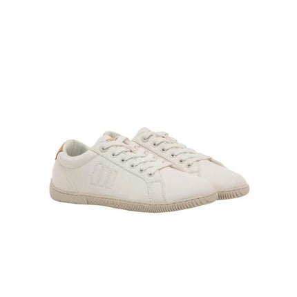 Barefoot Mustang Barefoot Free Aria Women White Sneakers, breathable canvas material, comfortable flat shoes for casual wear, perfect for autumn and spring. PlatiNum