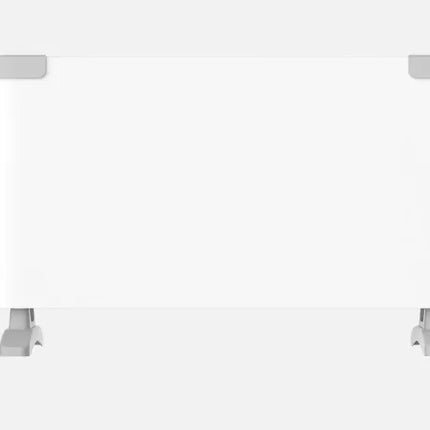 ABRILA Electric Convector Heater 2000W in White with Adjustable Thermostat, Overheat Protection, and Carry Handle, dimensions 32x54x20 cm, suitable for quick and efficient heating in any room.