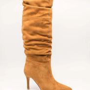 Exe women's high boots exé diana-120 camel suede leather high heel