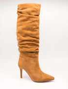Exe women's high boots exé diana-120 camel suede leather high heel