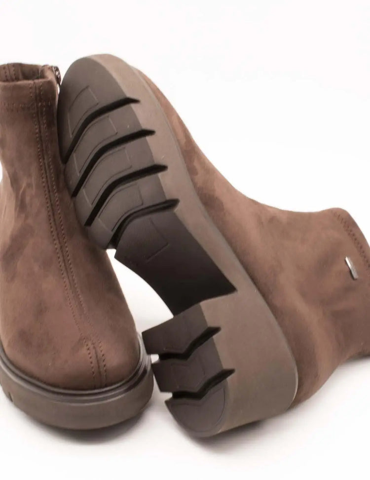 Viguera women's boot 8441 lycra suede hydro mocha