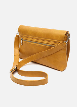 Borsa a spalla Misako Nesqui-1 con patta e dettagli metallizzati ED. Borse da donna