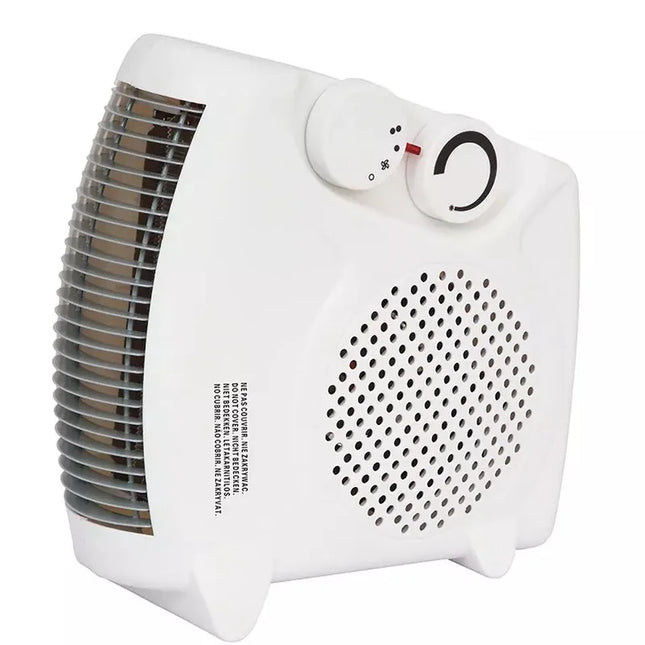 Compact Instant Heat YANISTA Bathroom Heater - Portable Electric Heater with Adjustable Thermostat, 1000W/2000W Dual Power, Ideal for Quick Heating in Any Room, Low Consumption Electric Radiator with Fan Function