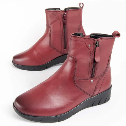 Casual leather ankle boot for women. Butterfly bottilina3 99470