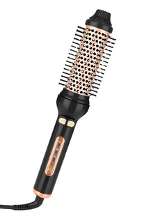 Thermal Brush - YANISTA 4 in 1 Hair Care Brush with 40mm Diameter, Ionic Technology, Anti-Burn Comb, and 3 Temperature Levels for Different Hair Types, Ideal for Creating Natural Curls.