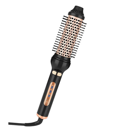 Thermal Brush - YANISTA 4 in 1 Hair Care Brush with 40mm Diameter, Ionic Technology, Anti-Burn Comb, and 3 Temperature Levels for Different Hair Types, Ideal for Creating Natural Curls.