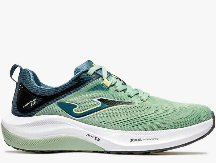 Joma Hombre Hispalis RHISPS2623 Running Shoes for Men, Caqui Color, Breathable Mesh Upper, Dual Density Cushioning, Ideal for Asphalt Training with 10 mm Drop and Durable Rubber Sole. PlatiNum