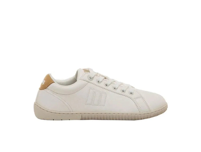 Barefoot Mustang Barefoot Free Aria Women White Sneakers, breathable canvas material, comfortable flat shoes for casual wear, perfect for autumn and spring. PlatiNum