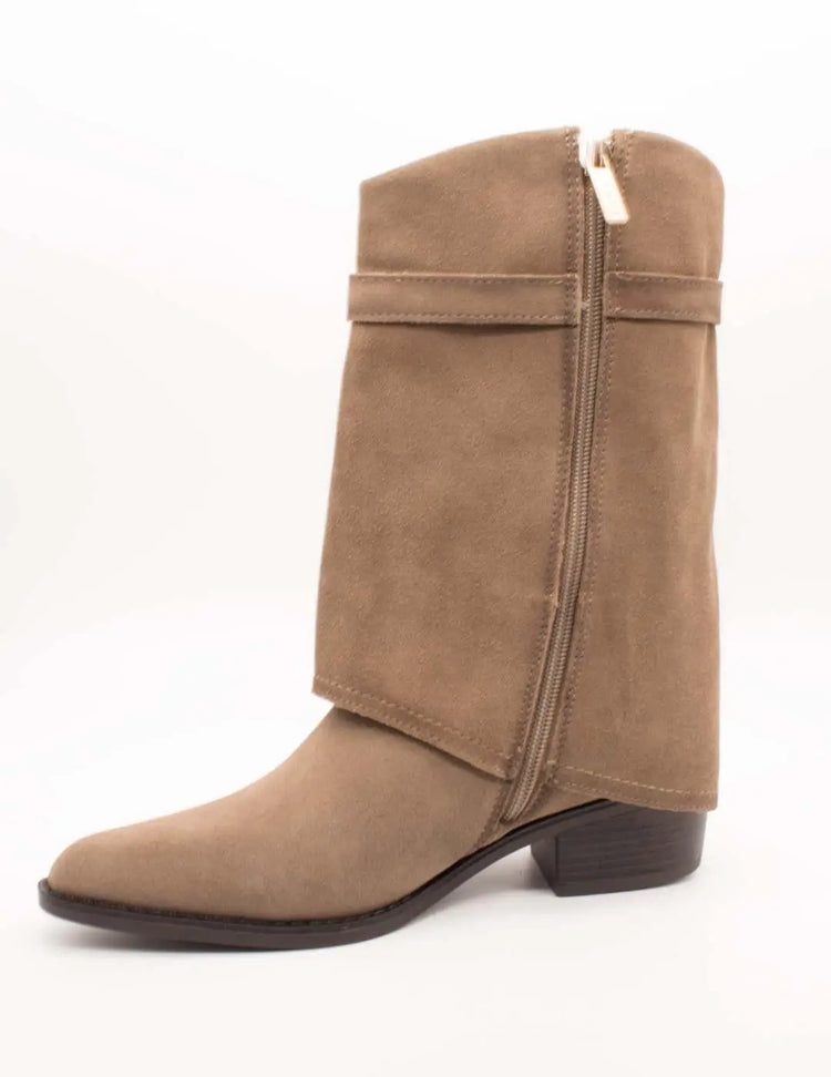 Carmela boot 164328-02 taupe suede for women