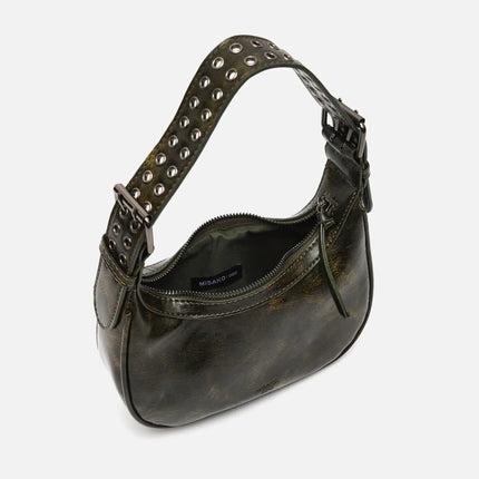 Borsa a tracolla Misako Iloas con manico regolabile e dettagli ED metallizzati. Borse da donna