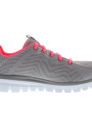 Skechers Graceful Get Connected - Women's Sneakers with Breathable Mesh Upper and Memory Foam Insole for Comfortable Daily Wear, Flexible Lightweight Sole, Ideal for Gym or Casual Outings. PlatiNum